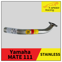 คอท่อ Yamaha MATE 111 สแตนเลส ? Stainless steel แท้ เกรด 304  หนา: 1.2 มิลลิเมตร  ขนาด 32 m.m. ราคา 500 บาท