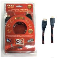 สายHDMI OKER HD-402  3เมตร 1.4 GOLD DIGITAL VIDEO CABLE