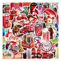 โคก Coca-Cola coke โคก USA sticker สติกเกอร์กันน้ำรูปแบบที่แตกต่างกัน สเก็ตบอร์ด 50 ชิ้น