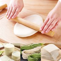 New 16*2.6MM Kitchen Wooden Rolling Pin Fondant Cake Decoration Dough Roller Baking Kitchen Cooking Tools Accessories Bread  Cake Cookie Accessories