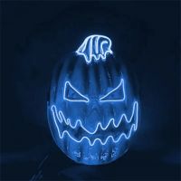 Easter Pumpkin Mask Unique Design Cold Light Mask Unique Glow Mask Dance Mask Household Products Popular Multiple Colour Pumpkin