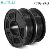 SUNLU PETG 1.75มม. 2ม้วน1กก./ม้วนเส้นพลาสติกพิมพ์งาน3มิติที่ดีและความโปร่งใสสูงเหมาะสำหรับเครื่องพิมพ์3D FDM ทั้งหมด