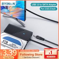 Byinon 3.5 Inch SATA to USB 3.0 Adapter Cable USB SATA 3 Cable for 2.5“ External HDD SSD Hard Disk Computer Connector adaptador