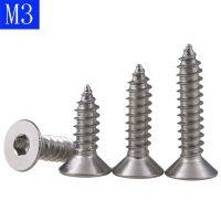 M3 3Mm Hex Soket Sekrup Kepala Datar Baut Allen Countersunk Sekrup Self-Tapping