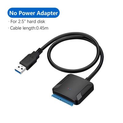 USB กับสายเคเบิล SATA 3 Sata เป็น USB สายแปลง USB อะแดปเตอร์รองรับ2.5/3.5นิ้วหน่วยความจำภายนอก SSD HDD อะแดปเตอร์ฮาร์ดไดรฟ์เชื่อมต่อพอดี