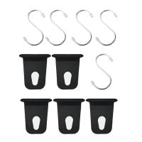 Camping Awning Hooks Awning Rail Hooks Clips Racks Tool for Motorhome Exterior Accessories Black