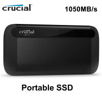 Crucial X8 1TB 2TB SSD แบบพกพาได้ถึง1050เมกะไบต์วินาที USB 3.2ไดรฟ์ Solid State ภายนอก USB-C USB-A 1T 2T เดิม