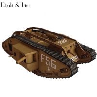 1:25 DIY 3D 41 X 16cm British Mark IV Tank Paper Model First World War Assemble Hand Work Puzzle Game DIY Kids Toy Denki &amp; Lin