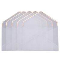 I320Pcs/Set Hot Stamping Printing Paper Envelope Transparent Paper Envelope Wedding Letter Invitation Anniversary