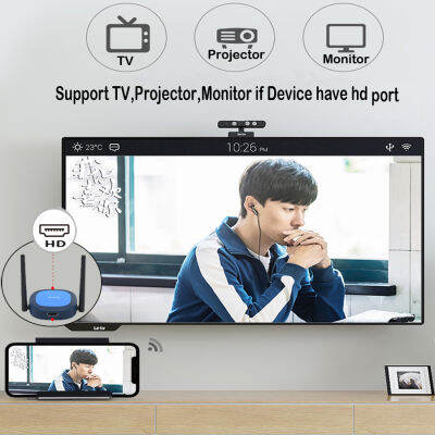 4K 1080P 5G Wifi จอแสดงผล Mirascreen HD Miracast สำหรับ Airplay DLNA Mirror Receiver Dongle Adapter สำหรับเกม HD Projector Pc