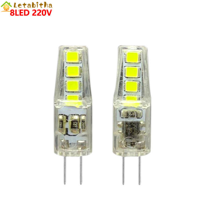 letabitha-หลอดไฟข้าวโพด-led-g4-นำแสง-ac-dc12v220v-2w-3สีประหยัดพลังงานความสว่างสูงหรี่แสง835ลูกปัด