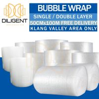 [A Boutique]◑☈ 【READY STOCK】Bubble Wrap Single Layer Double 50cm x 100m (ONLY FOR KL/KLANG VALLEY AREA)