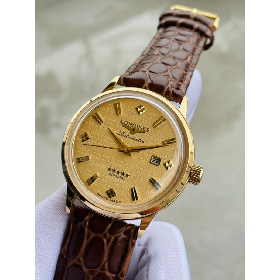 Đồng hồ Longines nam siêu cấp Longines Automatic Demi Gold replica 1:1 Thụy  Sỹ 40mm - DWatch