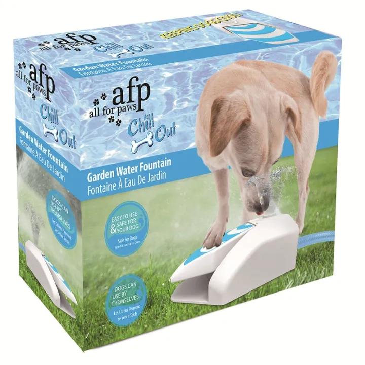 สุนัขสัตว์เลี้ยงนอกอาคารเครื่องป้อนน้ำน้ำพุแมวด้วยตนเองแบบ-step-on-ที่เหยียบของเล่นที่ใช้ฝึกอบรมสุนัขถังใส่น้ำดื่มที่มีก๊อกน้ำอัตโนมัติ