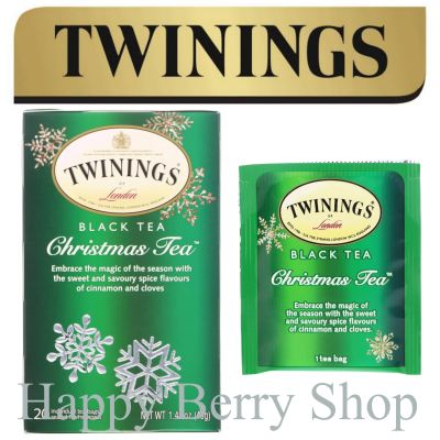 ⭐ Twinings ⭐Christmas Tea🍵 ชาทไวนิงส์ คริสต์มาส Limited Edition Christmas Tea Collection แบบกล่อง 20 ซอง ชาอังกฤษนำเข้าจากต่างประเทศ