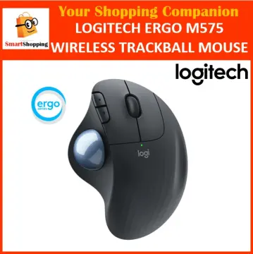 Logitech Ergo M575 Wireless Trackball Mouse in Black
