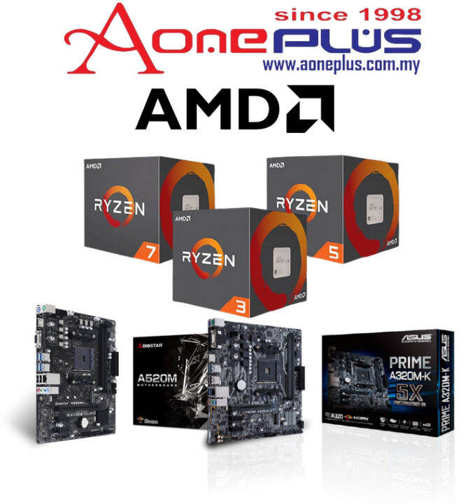 (AONE PLUS SS2) AMD Ryzen CPU + Motherboard COMBO PROMO Lazada