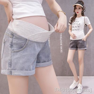 ☞✘✸ Calças curtas femininas grávidas verão de cintura baixa denim nova primavera solta calças para roupas