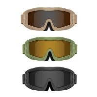 【cw】 Tactical Windproof Goggles Motorcycle Goggles Sunglasses for Shooting Hiking Skiing Riding Eye Protection ！