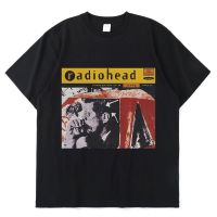 Radiohead English Rock Band 1985 Vintage T Shirt Hip Hop Music Album Print T-Shirts MenS S Short Sleeve 100% Cotton Tees S-4XL-5XL-6XL