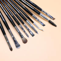 10 Pcs Brow Comb Angled Liner Bent Liner Brush y Liner Gel Liner Blending Brush Cream Shadow Smudge Brush Eye Makeup Tool