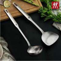 [Double Stander] Kitchenware Cookware Two-Piece Set Stainless Steel Spatula Soup Spoon