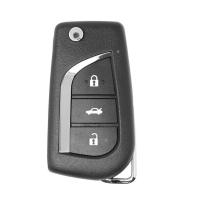 For Xhorse XKTO00EN Universal Wire Remote Key Fob 3 Buttons for Toyota Type for VVDI Key Tool