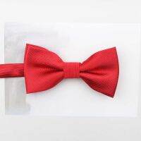 Colorful Solid Polyester Adult Kids Bowtie Sets Formal Blue Men Child Pet Suit Butterfly Dinner Wedding Cravat Gift Accessories