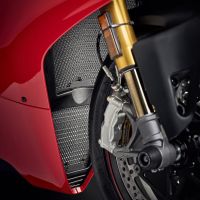 Black Motorcycle Radiator Water Cooler Grille Guard Cover Protector For DUCATI Streetfighter V4 / S V4S 2019 2020 2021 2022