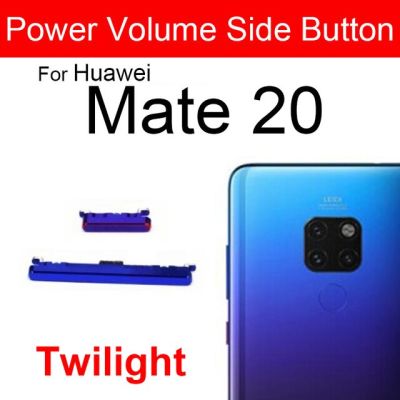 ปุ่มปรับระดับเสียงสำหรับหัวเว่ย Mate 20 Pro 20 Lite 20x ขึ้นลงปุ่มควบคุมเสียงซ่อม F LEX ริบบิ้นเคเบิ้ลอะไหล่