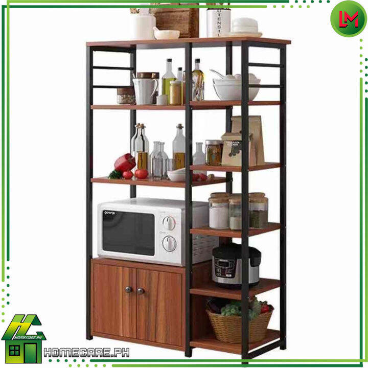 HOMECARE PH. HC21 Kitchen Storage Rack with Microwave Oven Shelf with