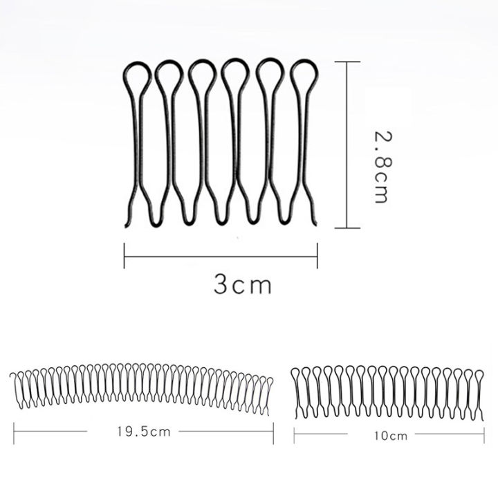 belle-ผมตกแต่งคลิป-chie-ฟันที่มองไม่เห็นหวีฟัน-extra-hair-holder-ushape-clip