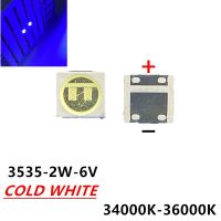 【Big-Sales】 kgcwmw 50ชิ้นไดโอดไฟด้านหลังทีวี1W 3V 6V 3535 LED แบบ SMD Televisao 100lm เย็นสีขาว3535 3537แสงสีขาวนวลซ่อมจอแสดงผล LCD