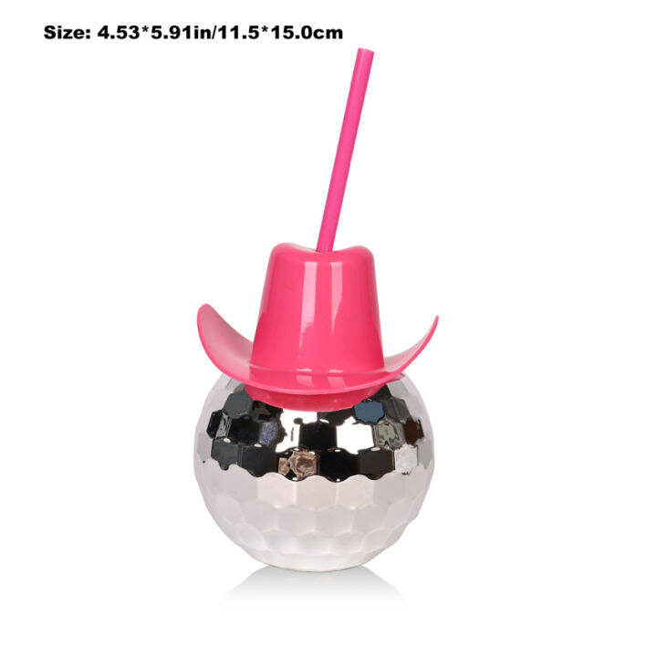 1pc-600ml-unique-disco-ball-cups-cowboy-disco-ball-cup-with-straws-flashing-cocktail-ball-electroplating-ball-cup-drinking-cup