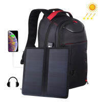 Solar Panel Backpacks 15.6 inch Convenience Charging Laptop Bags for Travel Solar Charger Daypacks