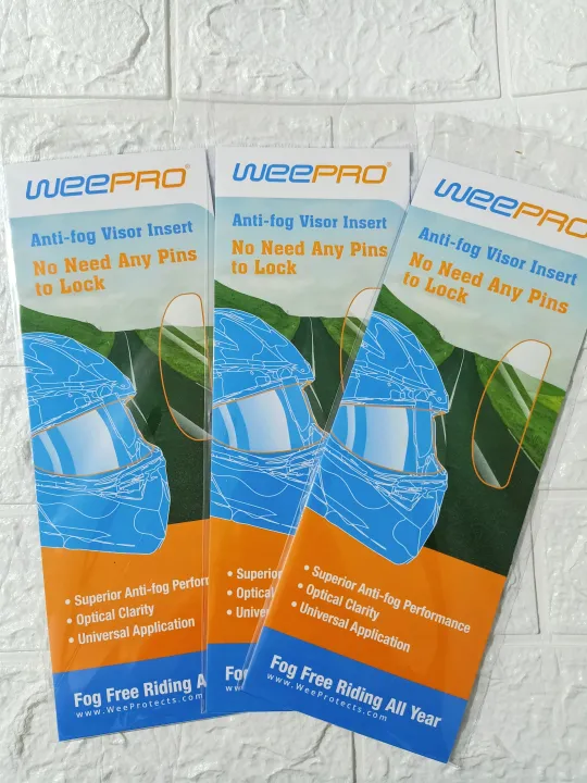 WeePro Anti Fog Visor Insert Lazada PH
