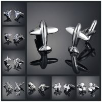 【hot】 Silvery Color Airplane Aircraft Cufflink French Shirt Cuffs Accessories Wedding Soilder Jewelry