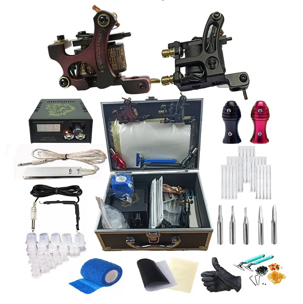 Complete Tattoo Kit Oscillating Tools 2pcs Tattoo Machine Power Supply 25 Needle Tips Grips Travel Case Tattoo Supplies For Tattoo Artists | Lazada Complete Tattoo Kit Oscillating Tools 2pcs Tattoo Machine Power Supply 25 Needle Tips Grips Travel Case Tattoo Supplies For Tattoo Artists | Lazada