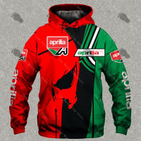 Aprilia logo hoodie jacket sweatshirt high quality harajuku 3D digital printing baseball uniform mens autumn clothing Tops