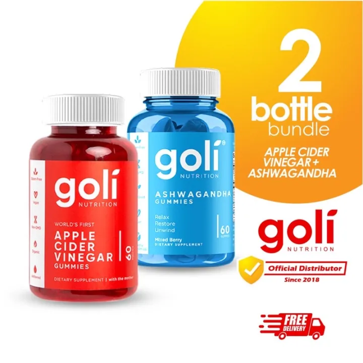 [BUNDLE] Goli Apple Cider Vinegar & Ashwagandha Helps Lose Weight