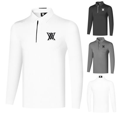 Golf long-sleeved clothing mens trendy polo shirt breathable casual outdoor sports quick-drying golf top XXIO Titleist W.ANGLE FootJoy TaylorMade1 UTAA Malbon Callaway1♟