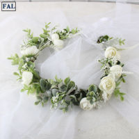 FAL Girl Lady Decorative Flower Wreaths Garland Crown For Wedding Party Festival