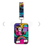 Smiggle Seek Bus Pass Lanyard- black