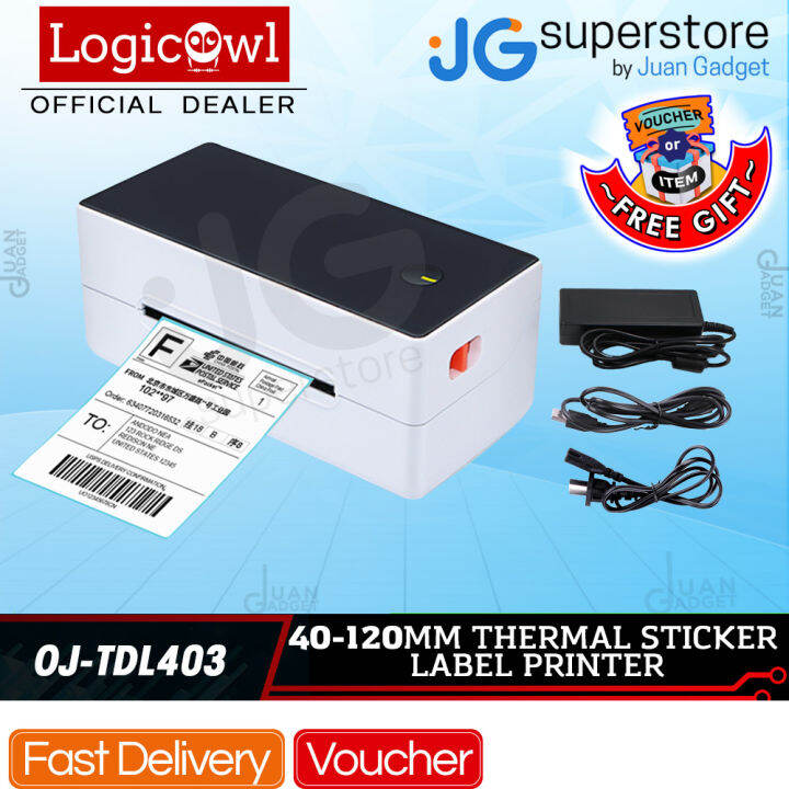 LogicOwl OJTDL403 40mm to 120mm USB Sticker Thermal Printer Label