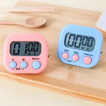 Kitchen Mini Digital Timer Big Digital Loud Alarm Magnetic Backup Stand  with Large LCD Display for Cooking Baking Sports Games