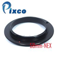 Pixco แหวนรองเลนส์กล้องถ่ายรูปย้อนกลับเลนส์มาโคร49มม. 52มม. 55มม. 58มม. สำหรับ Sony E Mount เน็กซ์กล้อง