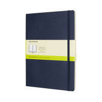 Moleskine สมุดบันทึก ปกอ่อน สีน้ำเงิน ขนาดใหญ่พิเศษ 17x25 ซม MOLESKINE NOTEBOOK XL SOFT COVER BLACK 17x25 CM