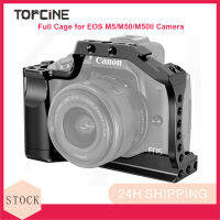 Topcine EOS กรง M50สำหรับ Canon EOS M5/M50/M50II กล้องที่มี3/8 “Arri Locating And Cold Shoe Mount สำหรับไมโครโฟน/ไฟ