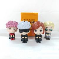 FLITY5ของเล่นรูปตกแต่ง Kugisaki Nobara Yuji Itadori Fushiguro Megumi PVC Jujutsu Kaisen ตุ๊กตาขยับแขนขาได้ Gojo Satoru ภาพอนิเมะ