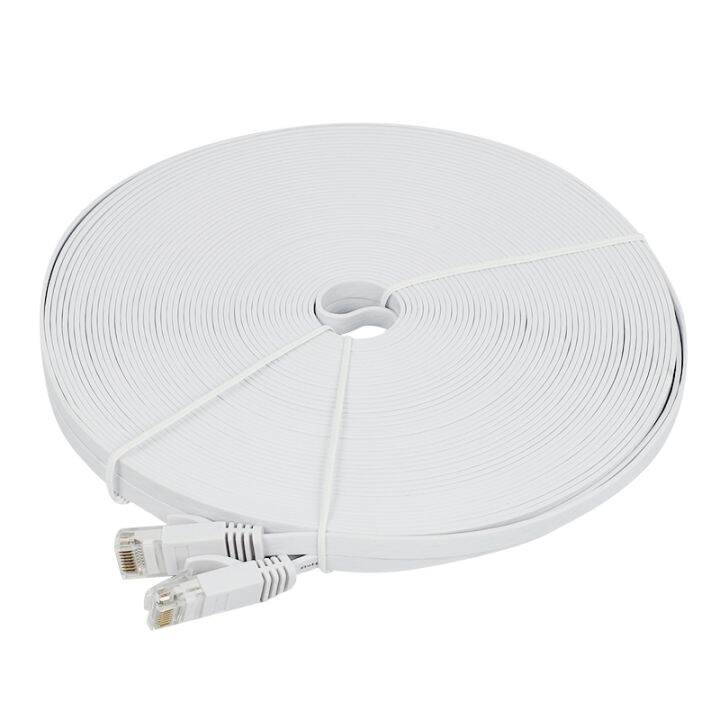 Cat 6 Cable 100 Ft (30 Meters) Flat Slim Long Network